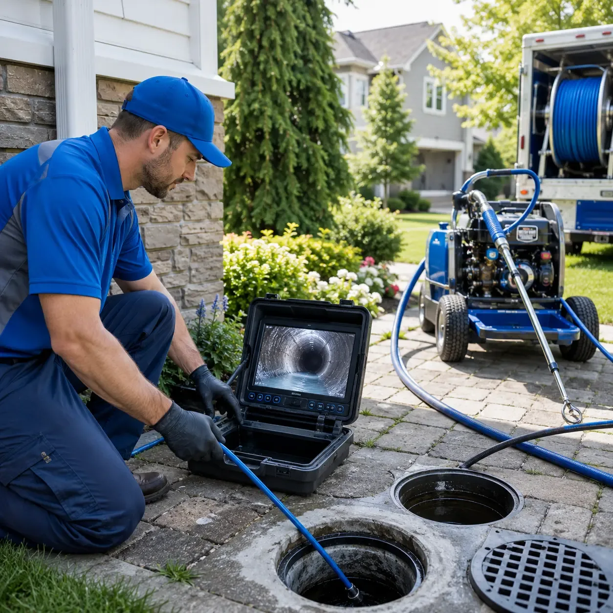 Outdoor drain cleaning professionals serving Cherryville, PA